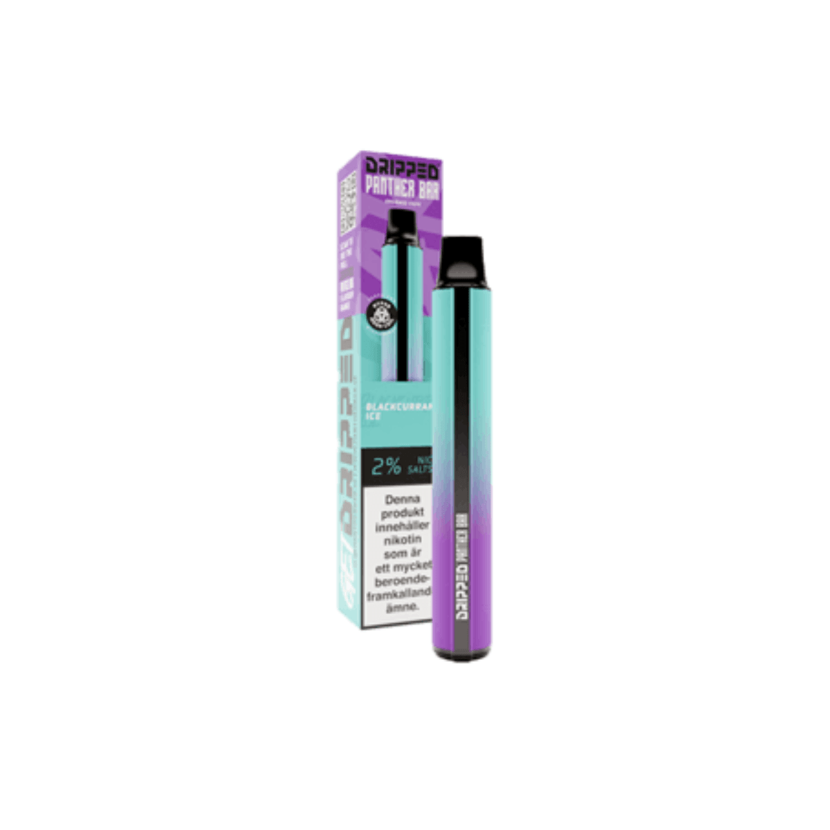 Dripped panther bar | Engångs Vape | 20mg/ml panther-bar-blackcurrant-ice-vapespecialisten