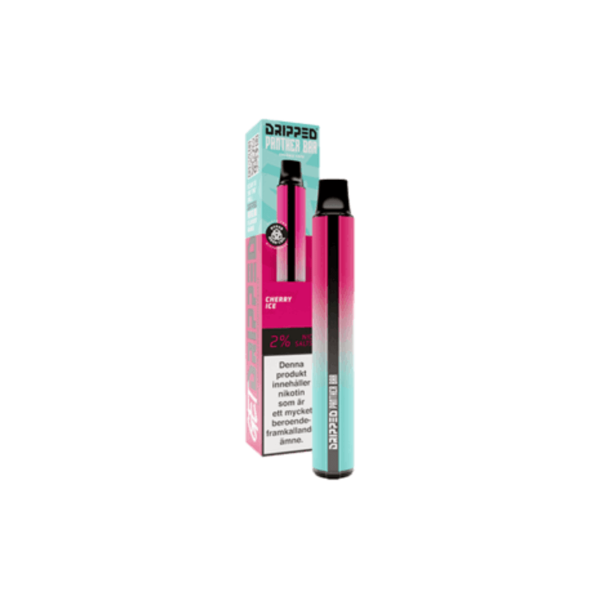 Dripped panther bar | Engångs Vape | 20mg/ml panther-bar-cherry-ice-vapespecialisten