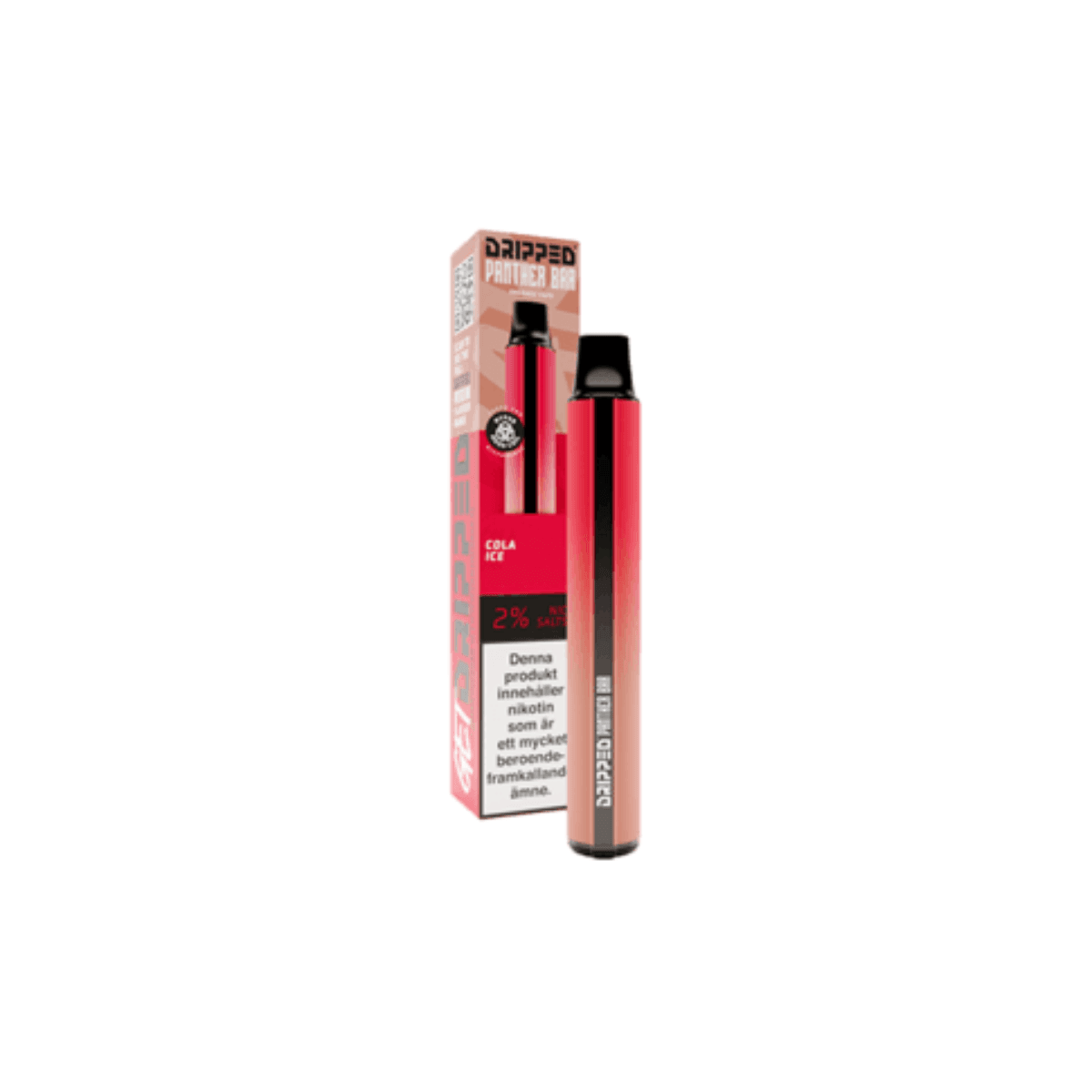 Dripped panther bar | Engångs Vape | 20mg/ml panther-bar-cola-ice-vapespecialisten