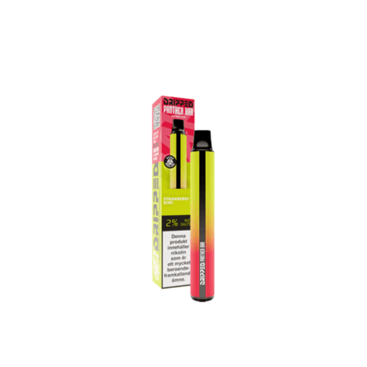Dripped panther bar | Engångs Vape | 20mg/ml panther-bar-strawberry-kiwi-vapespecialisten