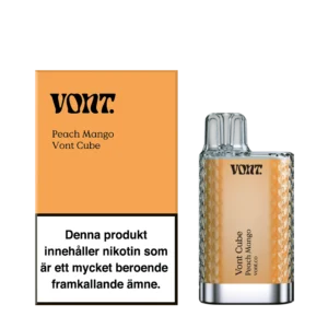 Vont Cube | Engångs Vape | 20mg/ml Peach-mango-vont-vapespecialisten