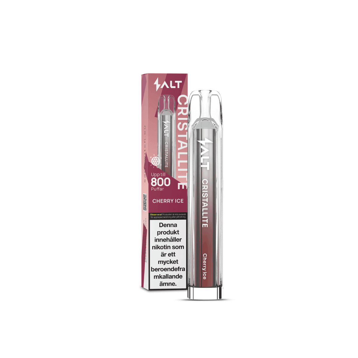 Salt Cristallite | Engångs Vape | 20mg/ml salt-cristallite-cherry-ice-vapespecialisten