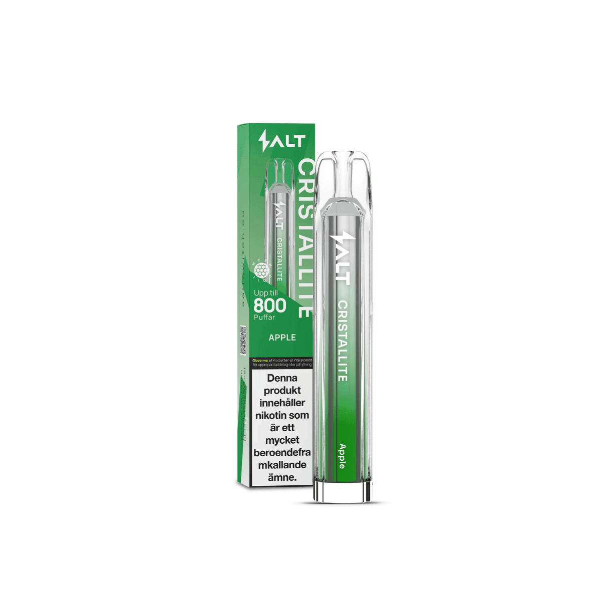 Salt Cristallite | Engångs Vape | 20mg/ml salt-cristallite-apple-vapespecialisten