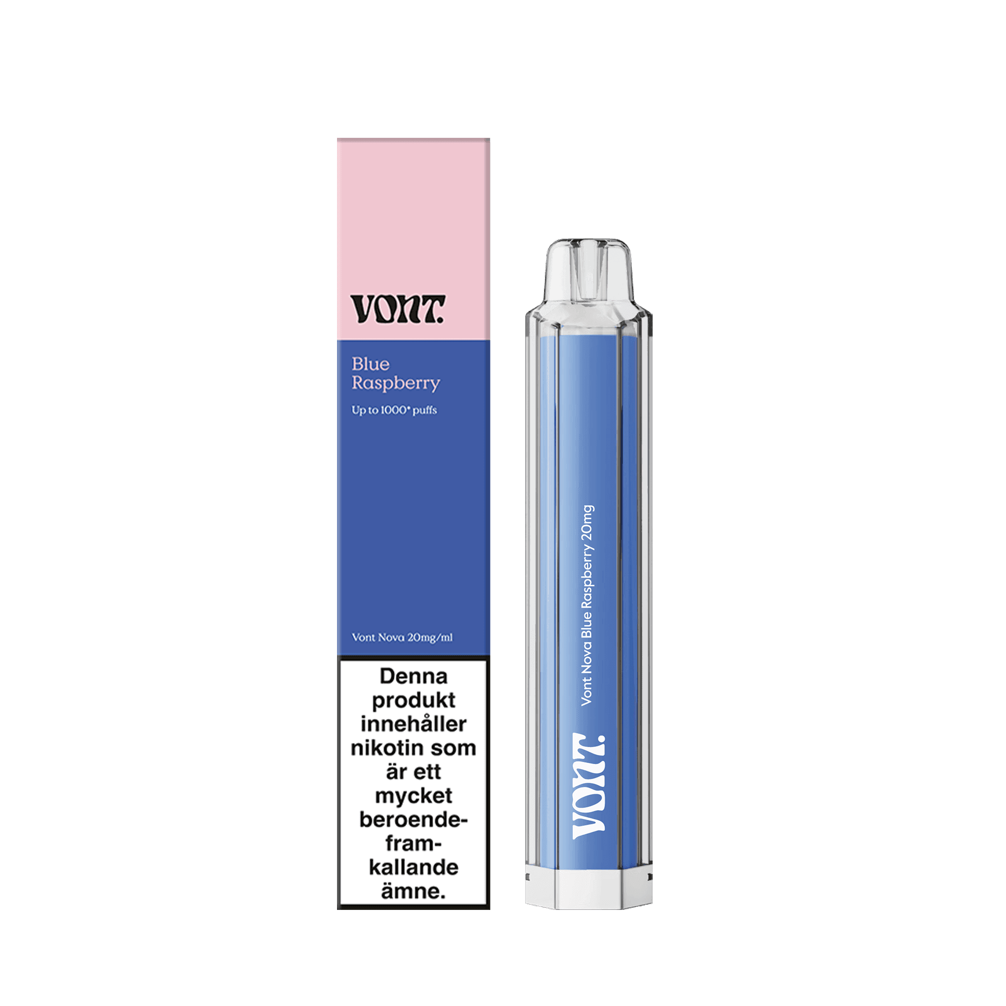 Vont Nova | Engångs Vape | 20mg/ml vont-nova-blue-raspberry-vapespecialisten