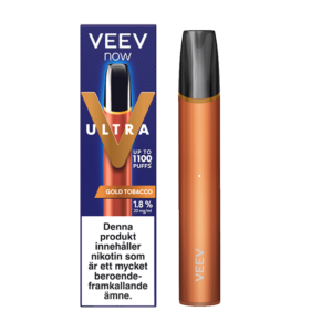 VEEV NOW Ultra | Engångs Vape | 20mg/ml veev-now-ultra-gold-tobacco-vapespecialisten