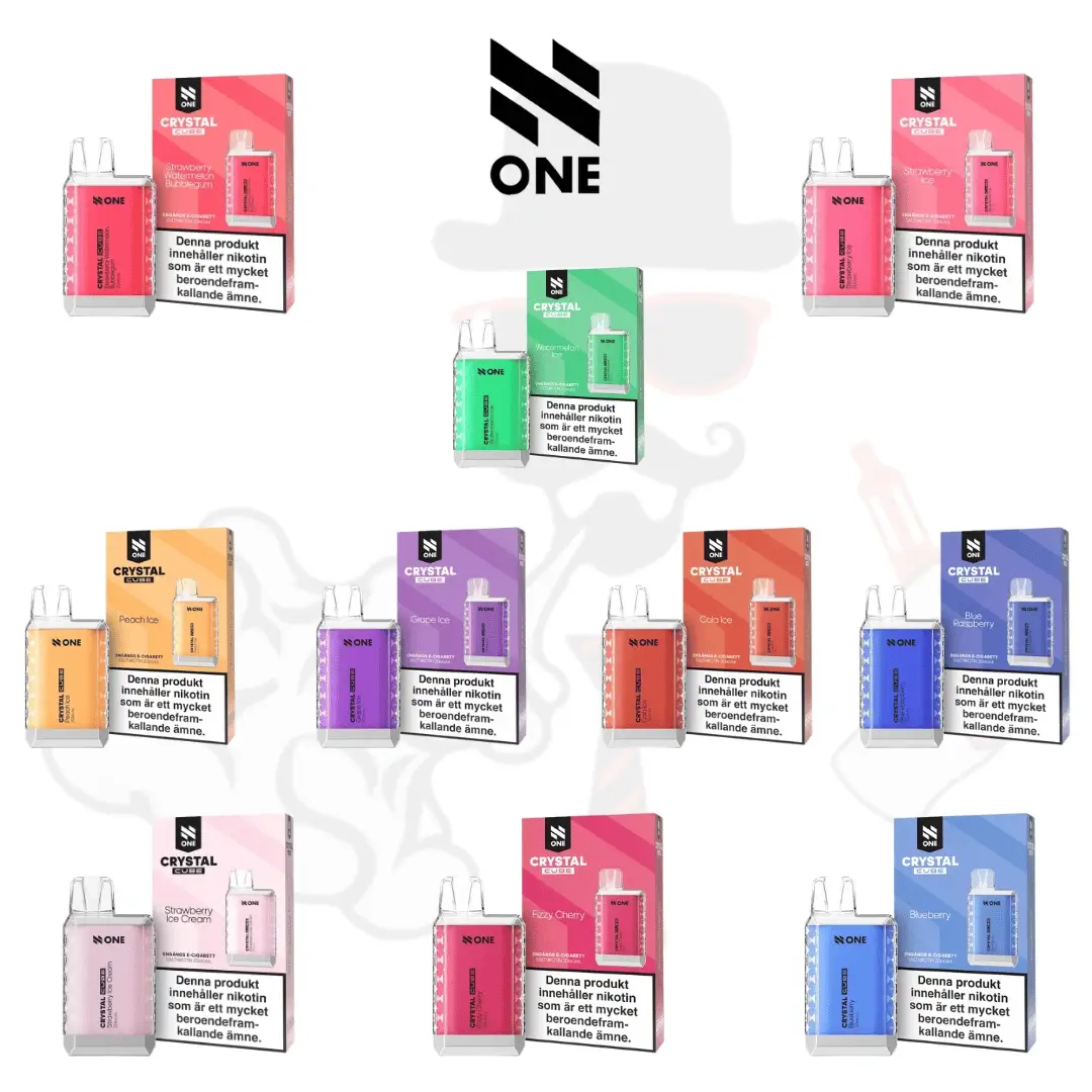n-one-crystal-cube-single-box-vapespecialisten N One Crystal Cube| Engångs Vape | 20mg