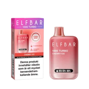 elfbar1000 turbo cherry ice vapespecialisten